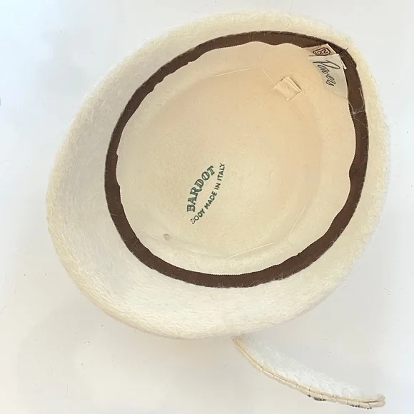 Vintage Hat 1960s Pillbox Retro Fancy Wedding Costume Winter  display picture 2
